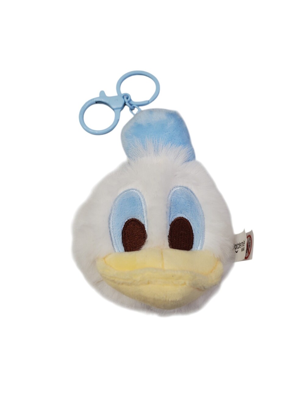 Disney Donald Duck Baby Blue Plush Keychain with Mirror